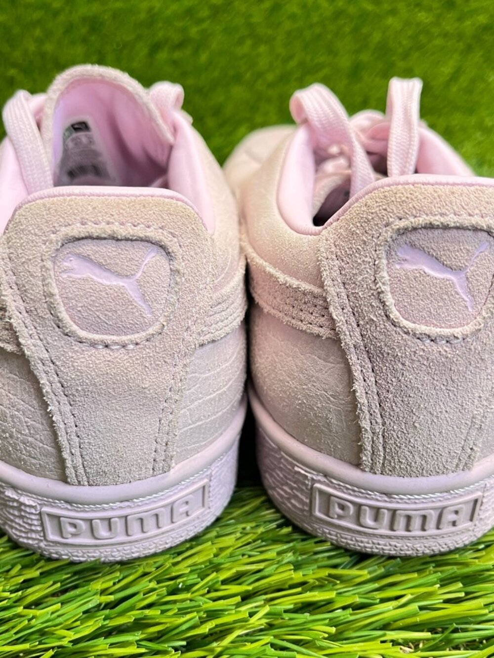 Puma Suede Classic Womens Size 8.5 Pink Athletic Suede Walking Shoes Sneakers - Picture 6 of 10
